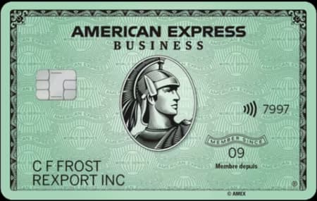 Carte Business Green