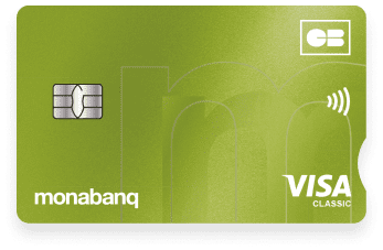 Carte Visa Classic verte de Monabanq, offre Uniq