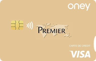 Carte Visa Premier Waaoh!+ dorée d'Oney