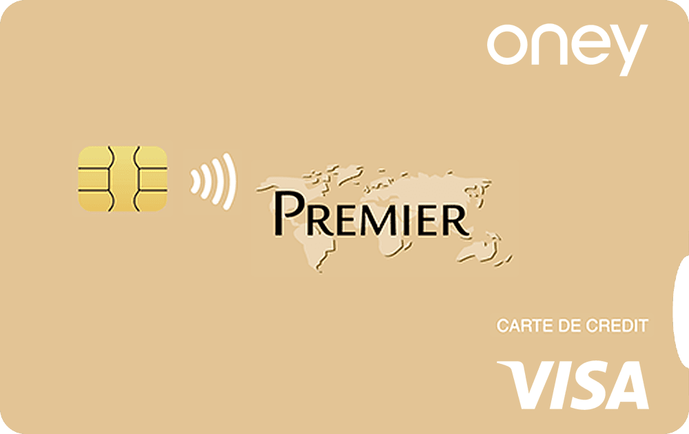 Carte Visa Premier Waaoh!+ dorée d'Oney