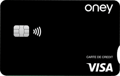 Carte Visa Waaoh!+ noire d'Oney