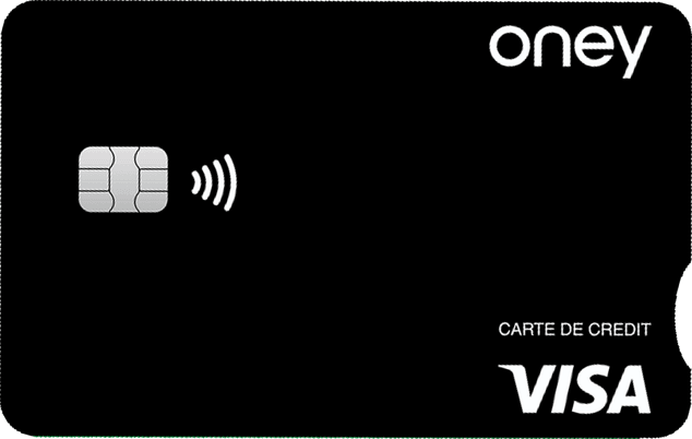 Carte Visa Waaoh!+ noire d'Oney