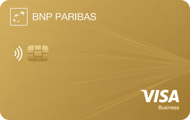 Carte Visa Gold Business dorée de BNP Paribas