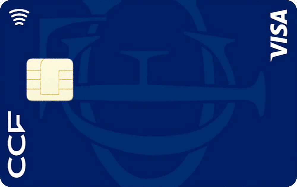 Carte Visa CCF One bleu marine du CCF