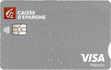 Carte Visa Platinum Caisse d'Épargne argentée
