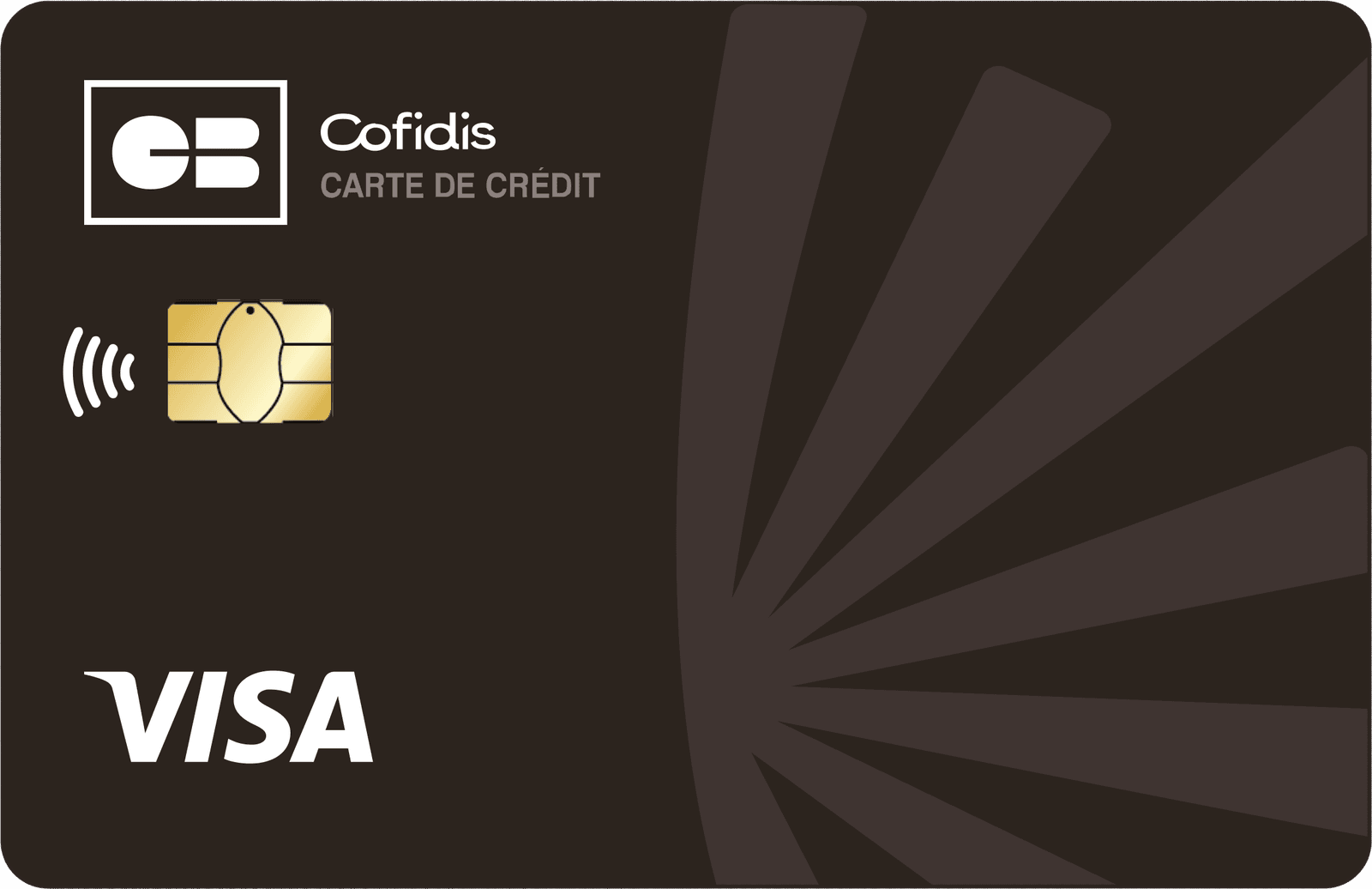 Carte de crédit Cofidis CB Visa noire