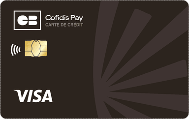 Carte de crédit Cofidis Pay CB Visa noire