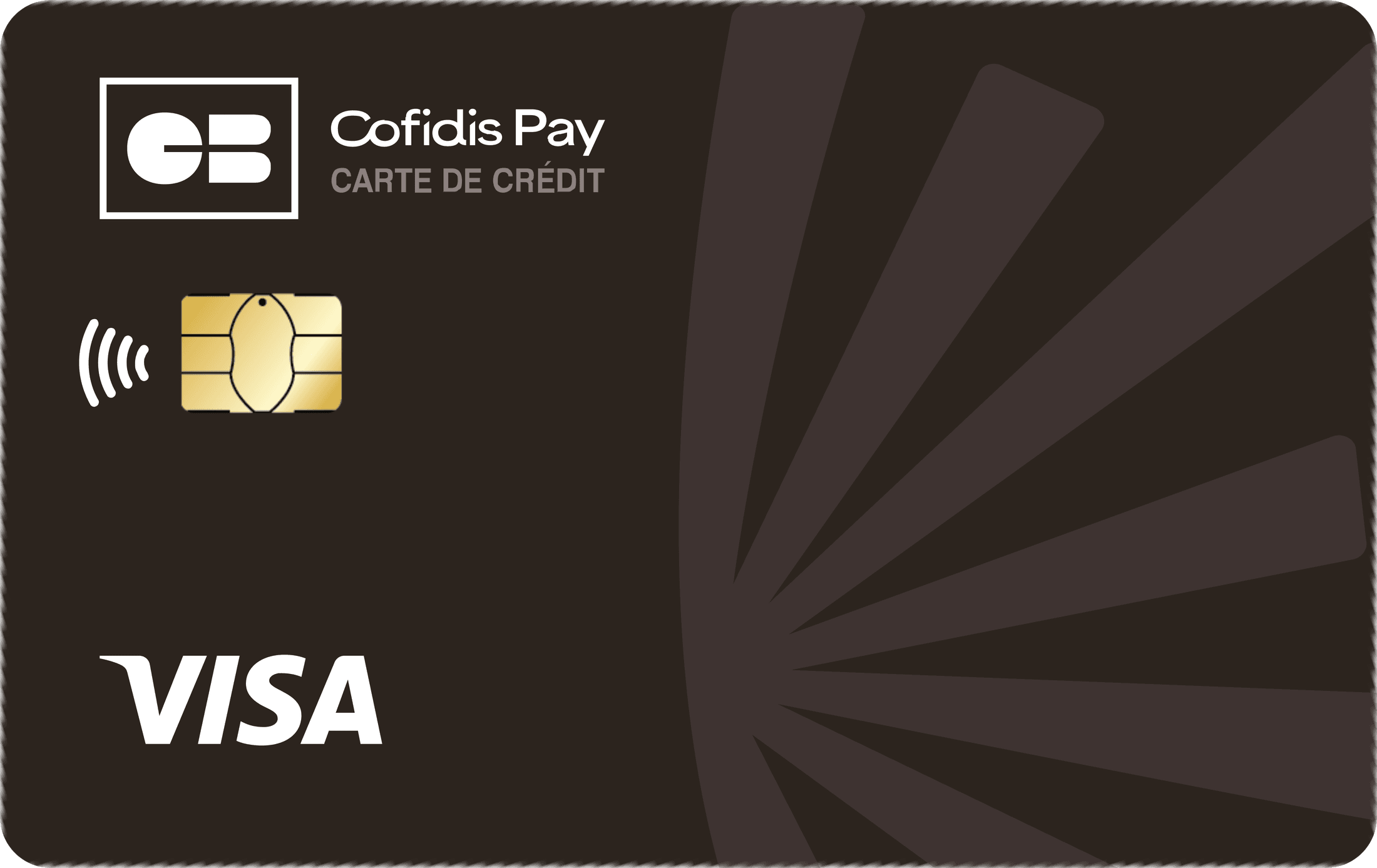 Carte de crédit Cofidis Pay CB Visa noire
