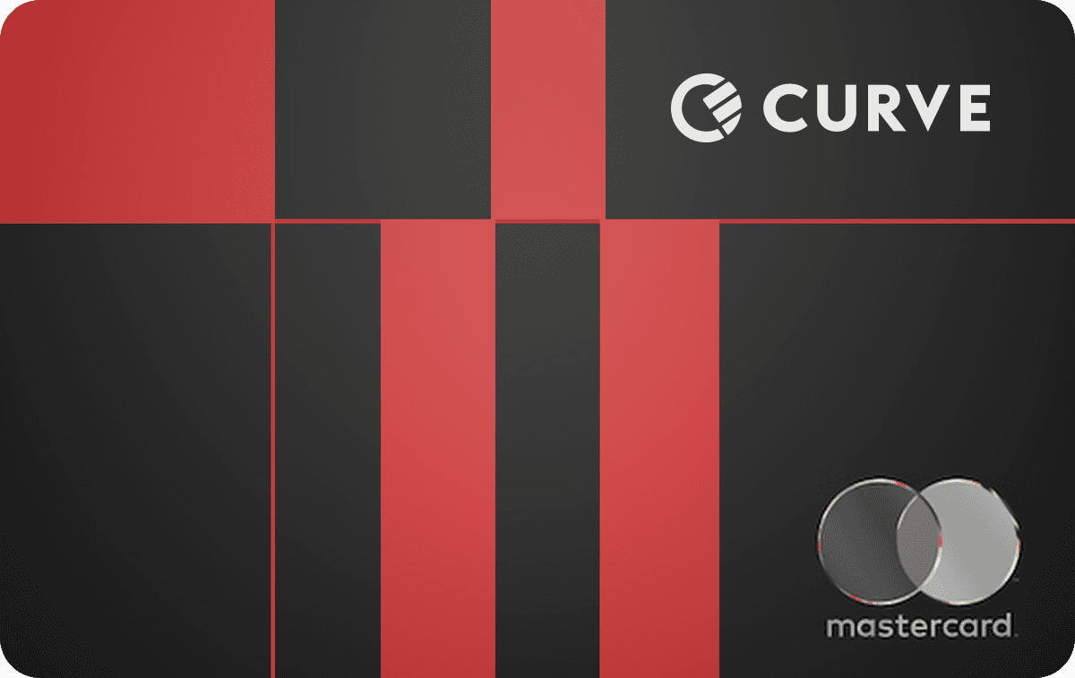 Carte Mastercard Curve Pay Pro noire et rouge