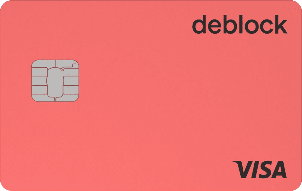 Carte Visa Deblock rose corail, formule Standard