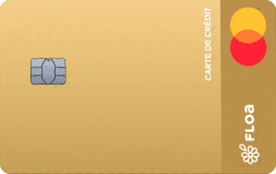 Carte Gold Mastercard dorée de Floa