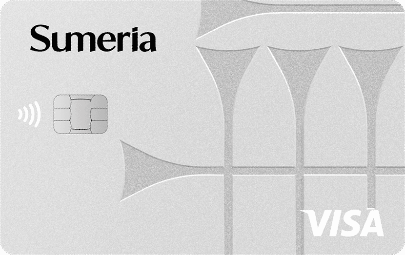 Carte Visa Sumeria Standard grise argentée