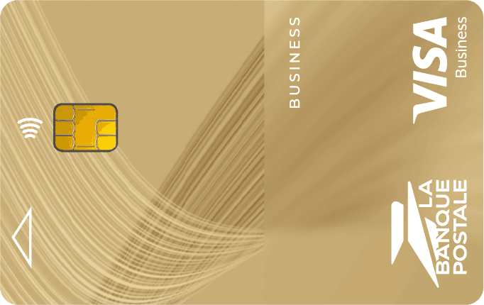 Carte Visa Gold Business La Banque Postale dorée