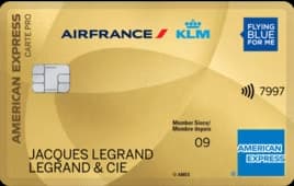 Carte PRO AIR FRANCE KLM - AMERICAN EXPRESS GOLD