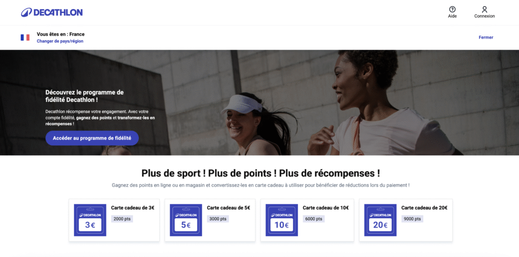 Programme de fidélité Decathlon