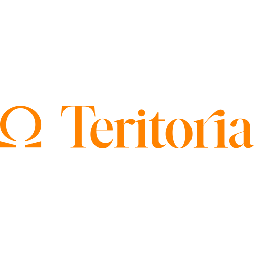 Logo orange du programme de fidélité Teritoria sur fond transparent