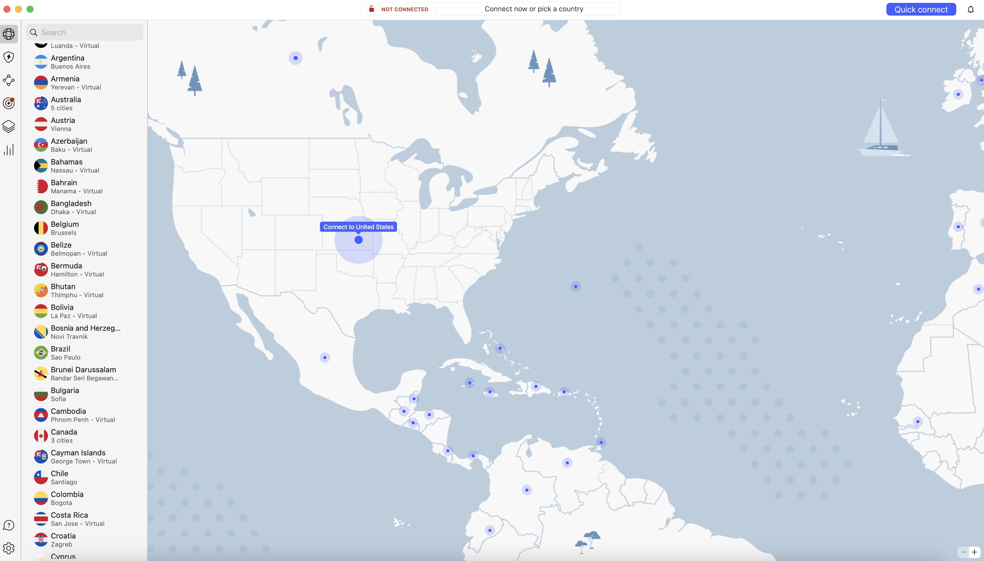 Connection pays NordVPN