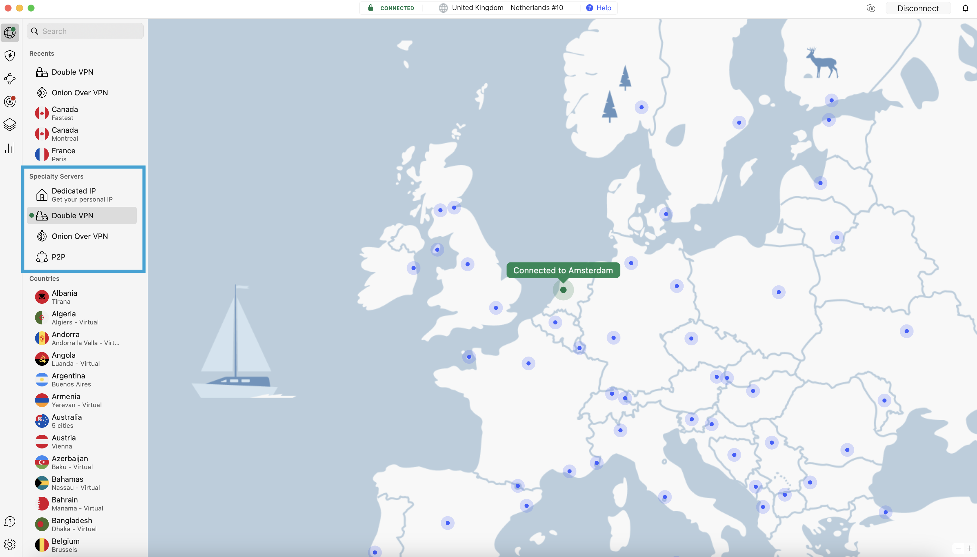 Serveurs NordVPN