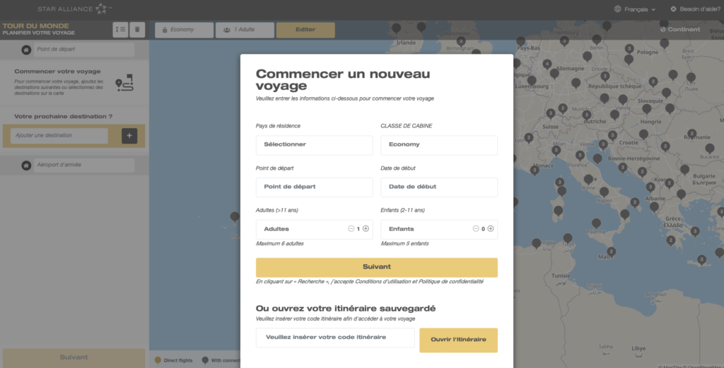 Outil-planification-voyage-Star-Alliance