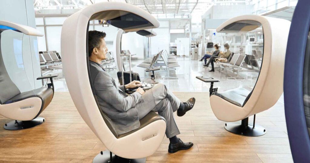 Chaise aéroport Francfort