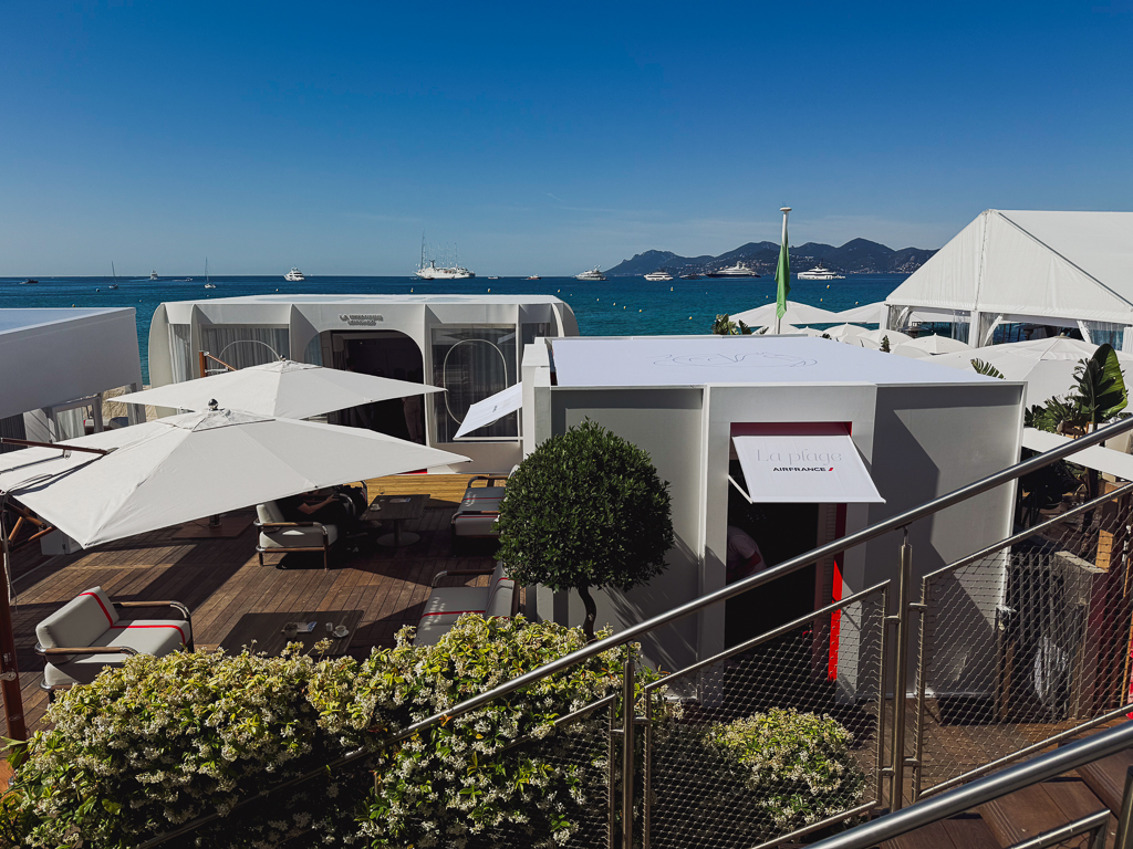 Plage privée, Cannes, La Premiere Air France