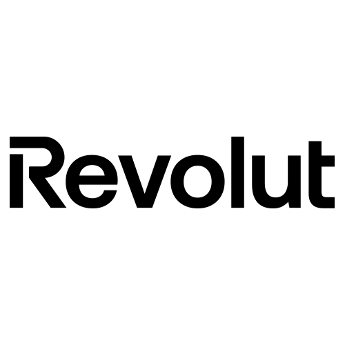 Logo noir du programme de fidélité RevPoints de Revolut affichant le mot RevPoints en lettres majuscules.