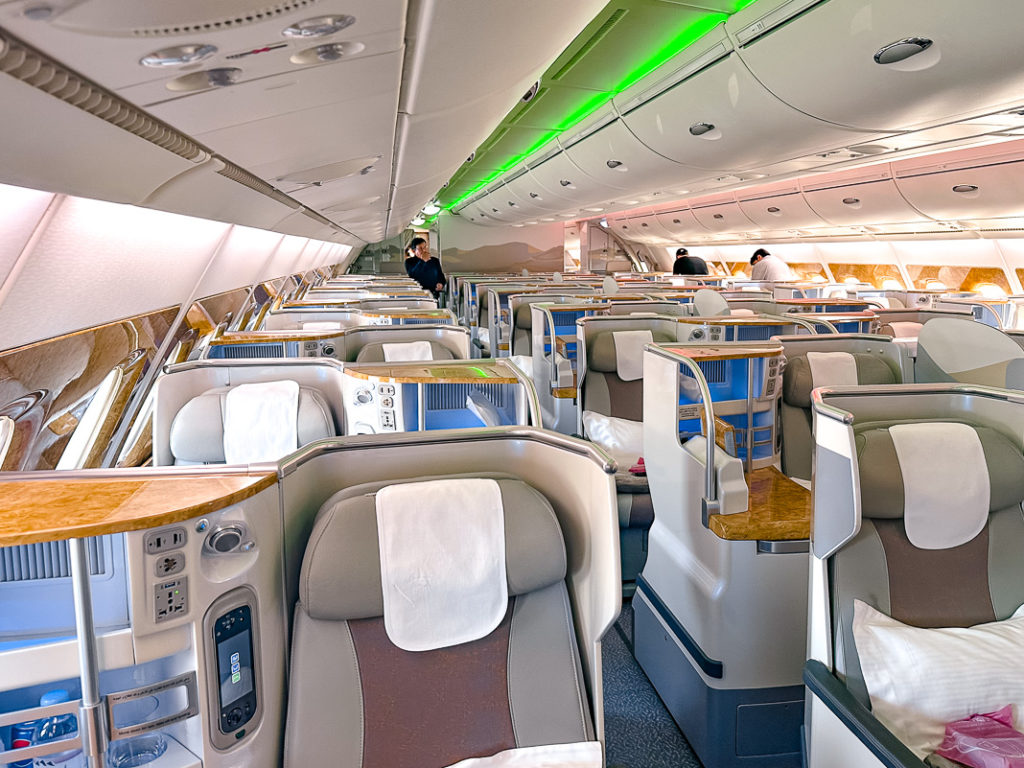 Cabine Classe Affaires Emirates A380