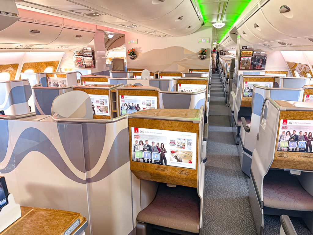 Cabine Classe Affaires Emirates A380