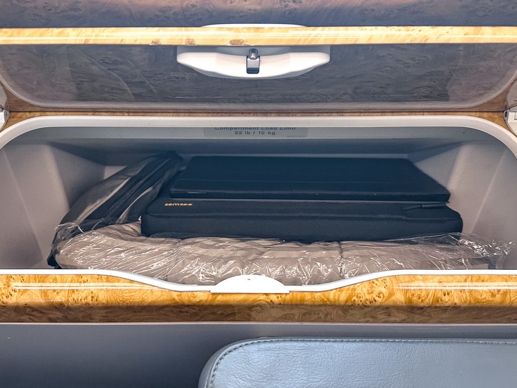 Rangement Classe Affaires Emirates A380