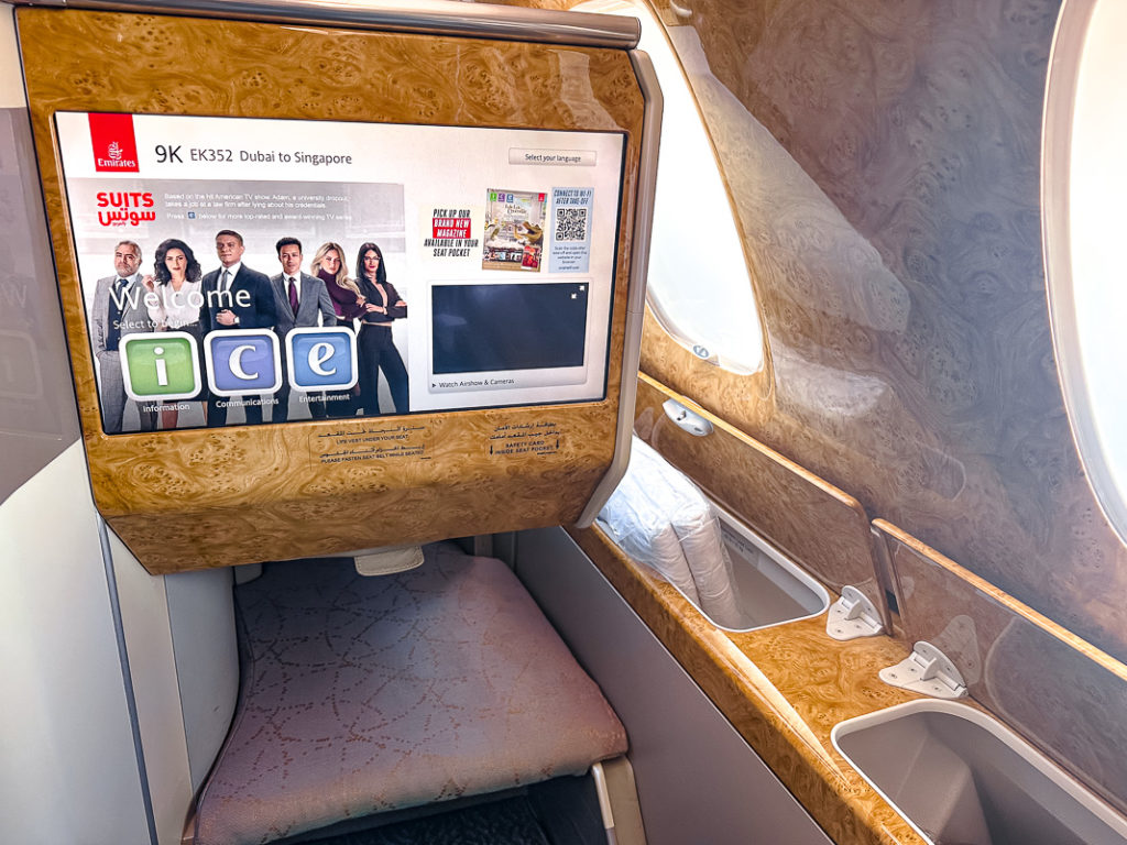 Cabine Classe Affaires Emirates A380