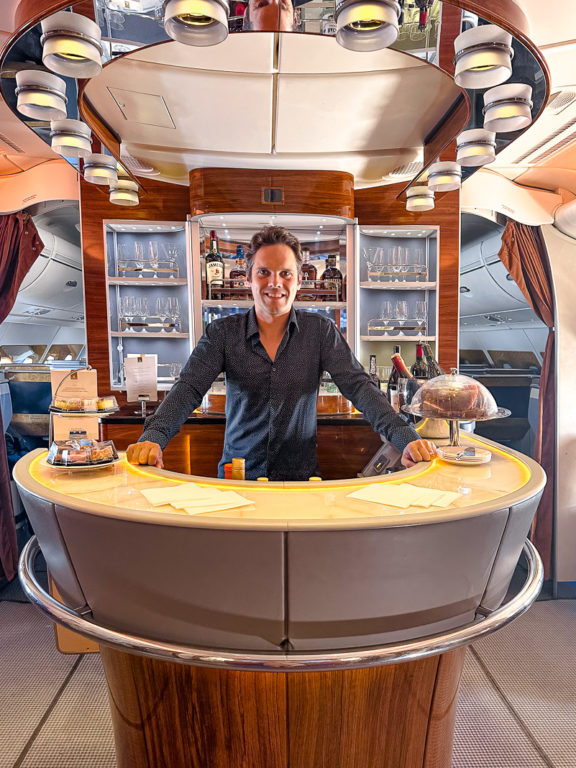 Bar Emirates A380 Classe Affaires