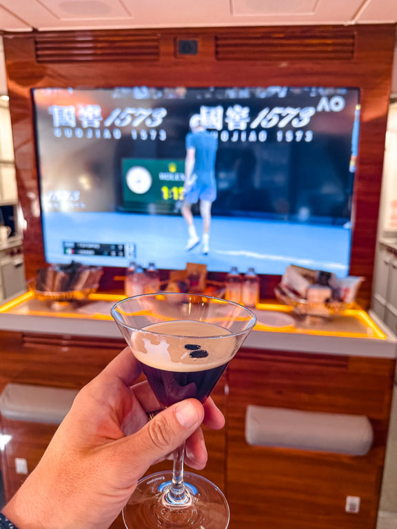 Bar Emirates A380 Classe Affaires