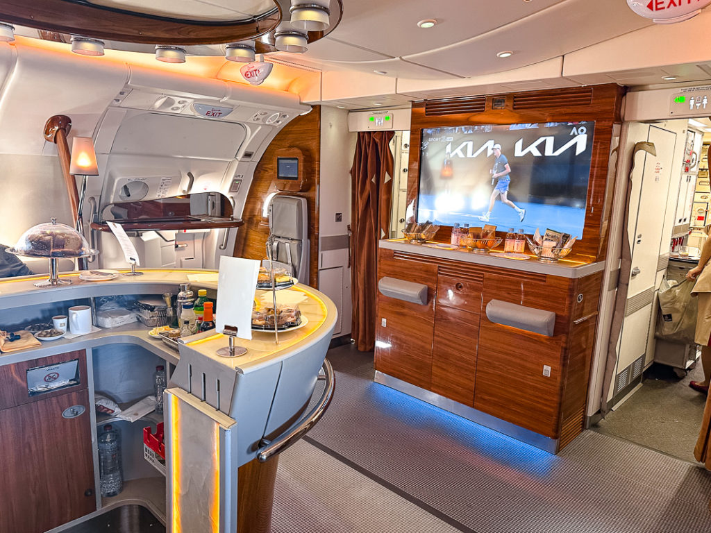 Bar Emirates A380 Classe Affaires