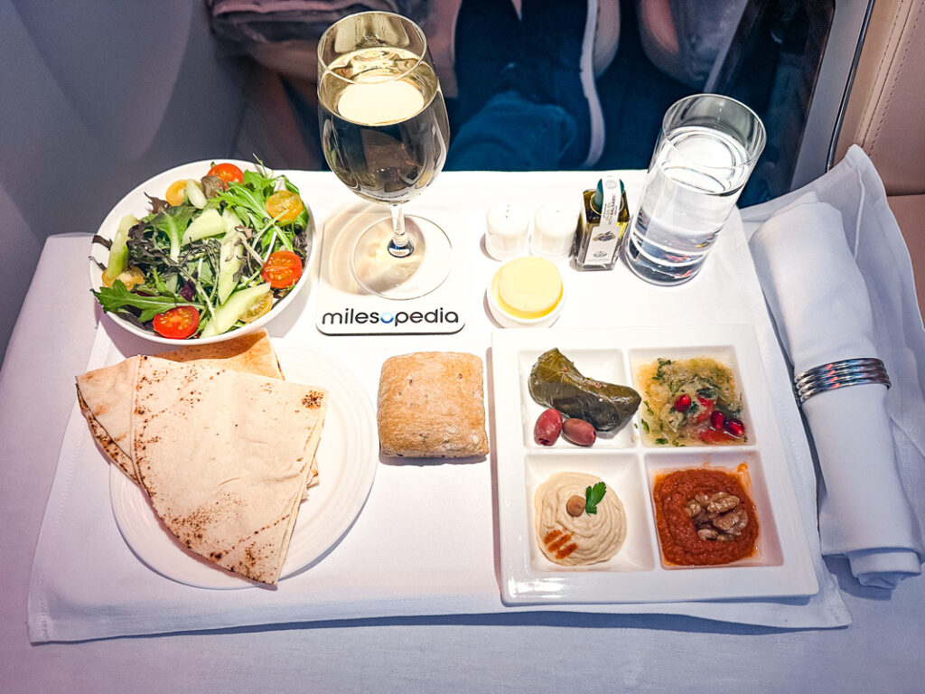 Repas Classe Affaires Boeing 777 Emirates