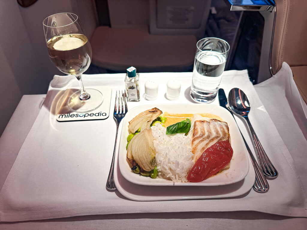 Repas Classe Affaires Boeing 777 Emirates