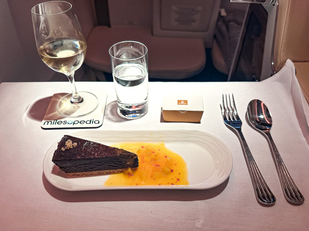 Repas Classe Affaires Boeing 777 Emirates