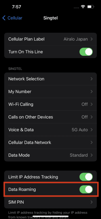 Installation eSIM Airalo, tutoriel