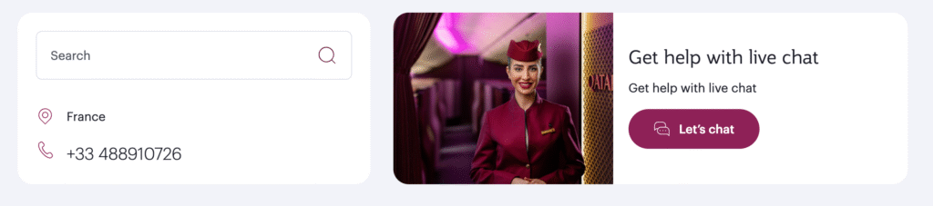 Service client Qatar Airways