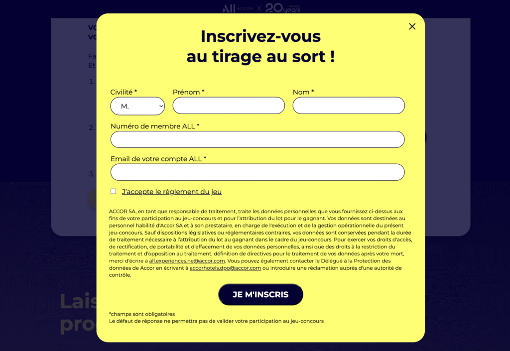 Concours Flying Blue & ALL Accor