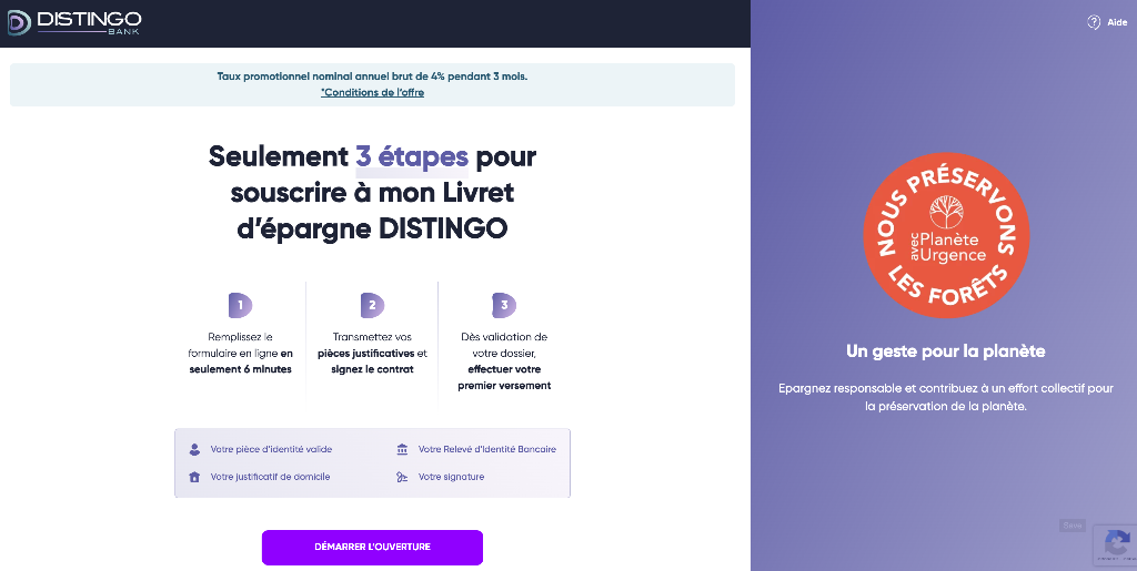 Inscription Distingo Bank