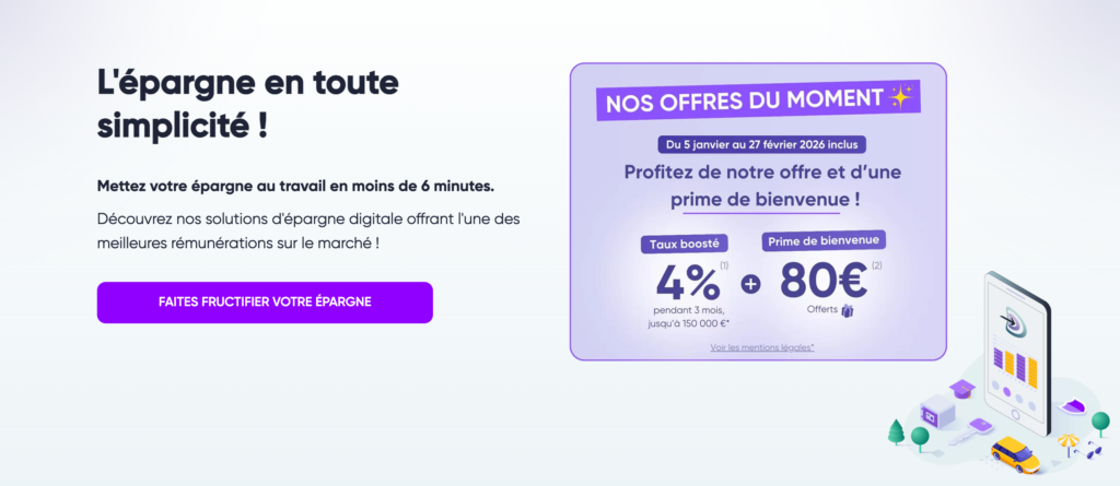 Livret d'épargne Distingo Bank