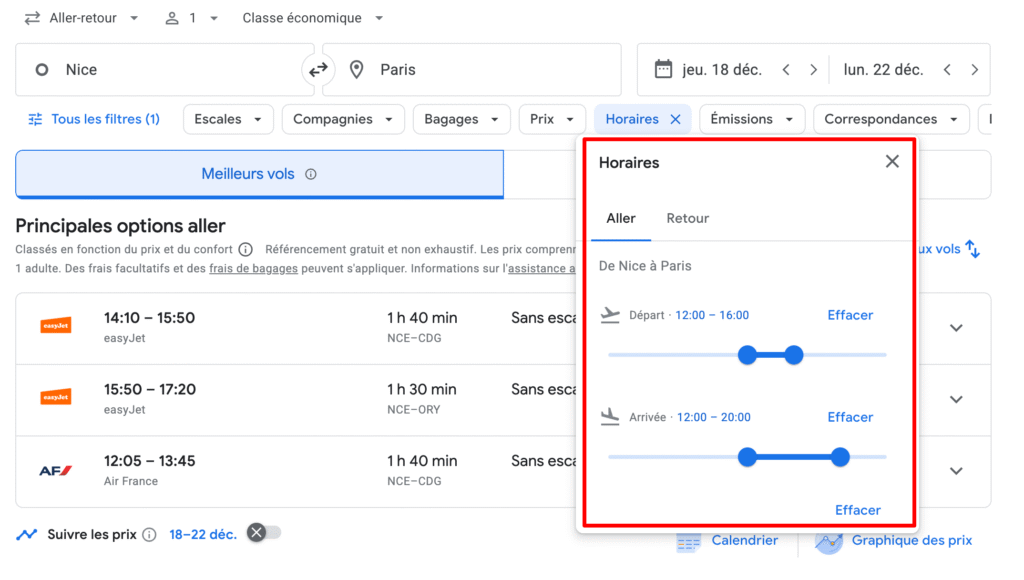 Nice-vers-Paris-Google-Flights