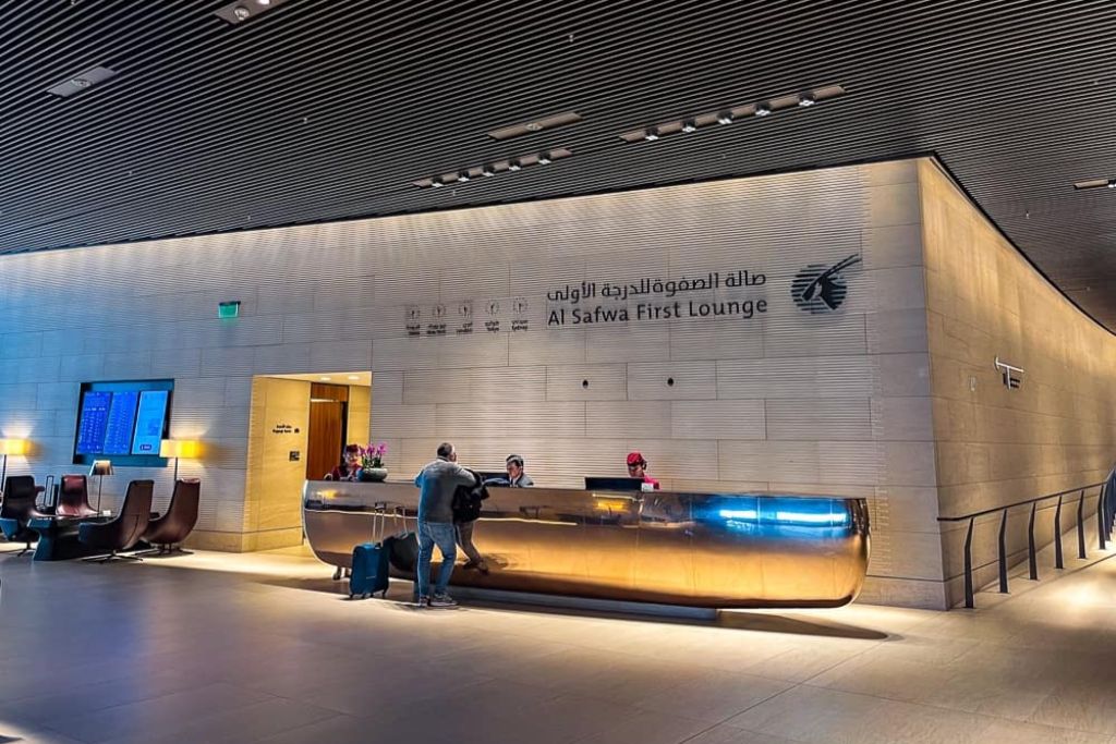 Salon Al Safwa First à Doha - Qatar Airways