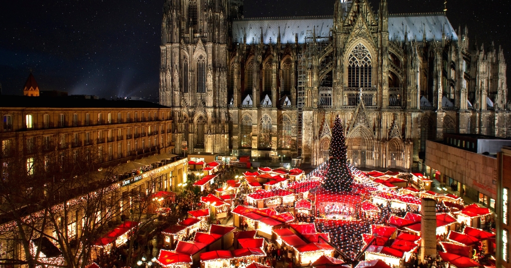 Marché de Noël à Cologne, en Europe