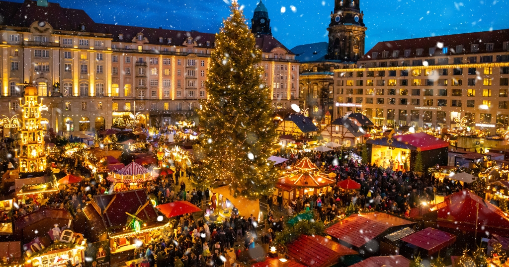 Marché de Noël à Dresde en Allemagne