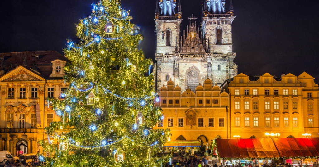Marché de Noël à Prague, en Europe