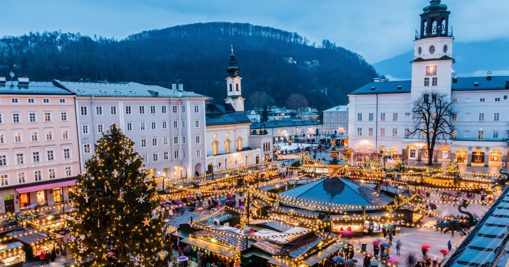 Marché de Noël à Salzbourg, en Europe
