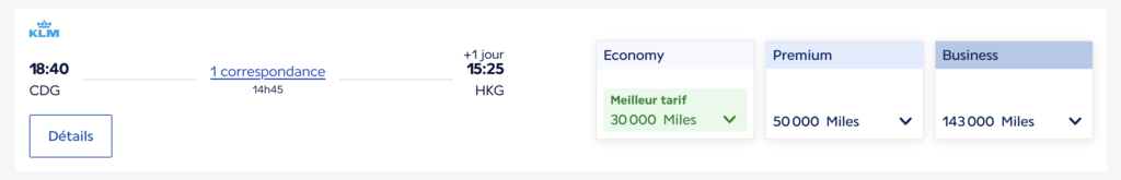 Paris Hong Kong avec Air France