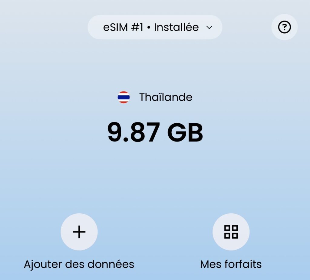 eSIM Saily Thailande