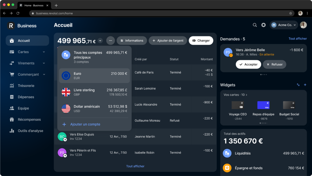 Revolut Business Desktop